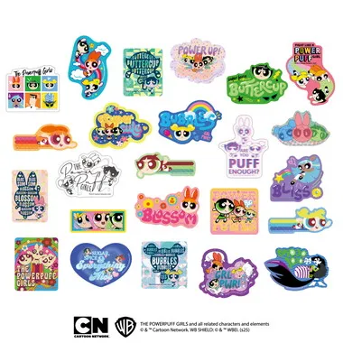 【メーカー取寄】ニコいりステッカー パワーパフガールズ