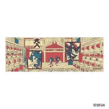 |メーカー品切れ中|【メーカー取寄】手ぬぐい　③SONIC & SHADOW ソニック・ザ・ヘッジホッグ