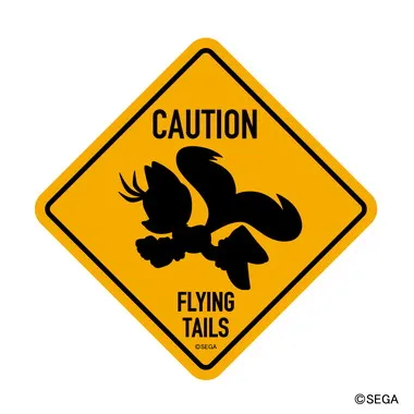 |メーカー品切れ中|【メーカー取寄】注意表記ステッカー　⑤ ソニック・ザ・ヘッジホッグ