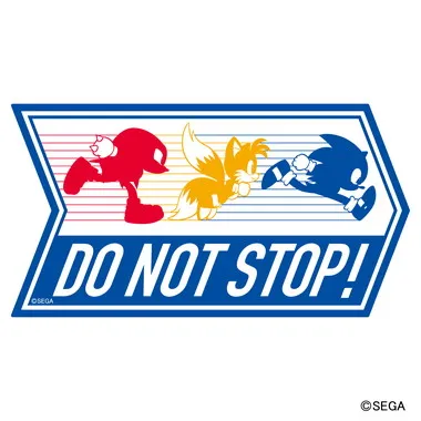 |メーカー品切れ中|【メーカー取寄】注意表記ステッカー　⑧ ソニック・ザ・ヘッジホッグ