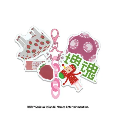 |メーカー品切れ中|【メーカー取寄】じゃらじゃらキーホルダー　②イチゴチャン 塊魂