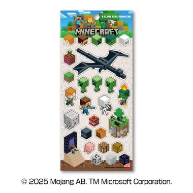 |メーカー品切れ中|【メーカー取寄】クリアシール　⑧ISOMETRIC　MINECRAFT マインクラフト