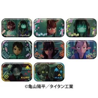 【予約】銀河特急 ミルキー☆サブウェイ　ラメキラスクエアカンバッジ