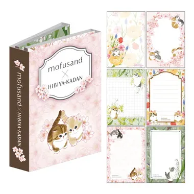 【メーカー取寄】パタパタメモ Spring mofusand×日比谷花壇