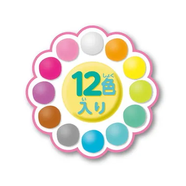 お米のねんDo！もっちりなめらかお米ねんどパステル１２色