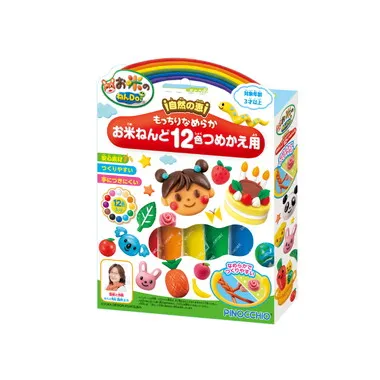 お米のねんDo！もっちりなめらかお米ねんど１２色つめかえ用