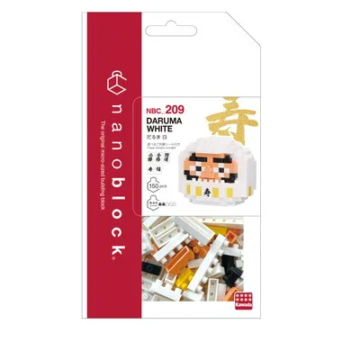 ナノブロック だるま 白