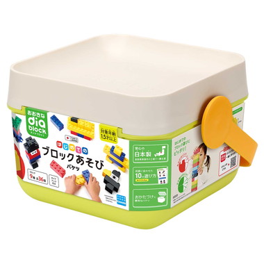 OD-01 おおきなダイヤブロック はじめてのブロックあそび　バケツ