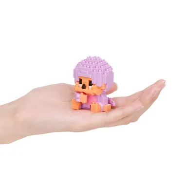 【予約】NBCC_287 ナノブロック 「モンチッチ」 モンチッチくん ライトパープル