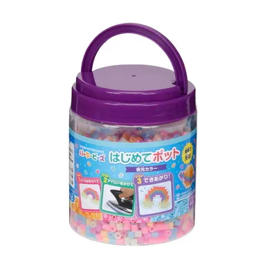 PER17612K パーラービーズ はじめてポット 夜光カラー