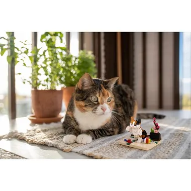 【予約】NBC_415 ナノブロック 三毛猫