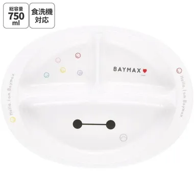 【メーカー取寄】Ｍ３７０ メラミン製ランチプレート　ベイマックス