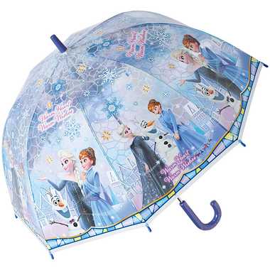 【メーカー取寄】ＵＢＶＤ５５ ドーム型ビニール傘　アナと雪の女王