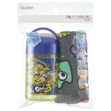 【メーカー取寄】ＯＡ５ＡＧ 抗菌ケース付おしぼり スプラトゥーン３