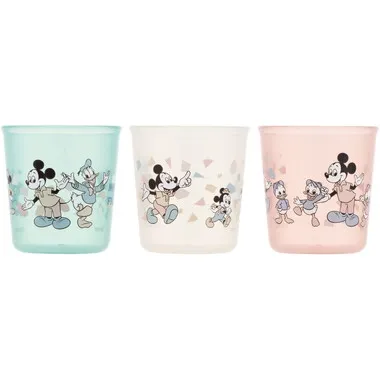 【メーカー取寄】ＢＣＵＰ１ＡＧ 抗菌ベビーコップ３Ｐ　ミッキー＆フレンズ