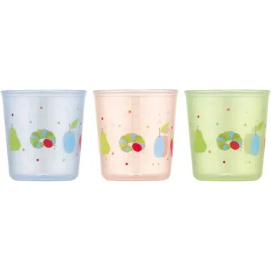 【メーカー取寄】ＢＣＵＰ１ＡＧ 抗菌ベビーコップ３Ｐ はらぺこあおむし