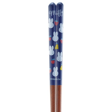 【メーカー取寄】ＡＮＮ４ＳＱ 塗り箸２１㎝ ｍｉｆｆｙ　ブルー