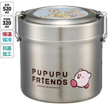 【メーカー取寄】ＳＴＬＢ２ＡＧ 抗菌真空ステンレスランチ カービィ　フレンズ