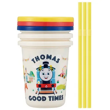 【メーカー取寄】ＳＩＨ３ＳＴ ストロー付タンブラー３２０ｍｌ３個セット きかんしゃトーマス