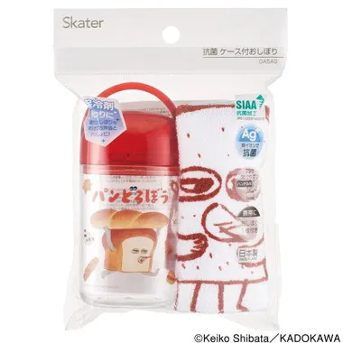 【メーカー取寄】ＯＡ５ＡＧ 抗菌ケース付おしぼり　パンどろぼう