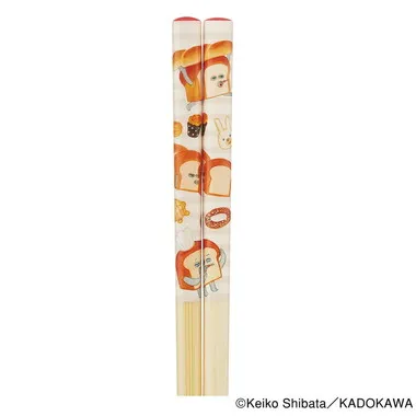 【メーカー取寄】ＡＮＴ４ 竹箸（２１ｃｍ）　パンどろぼう