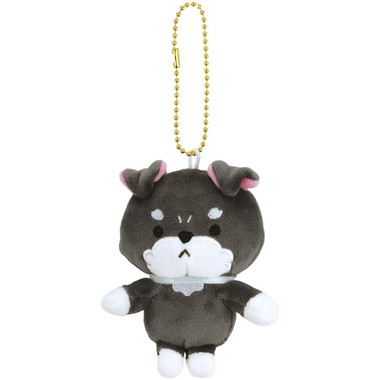 【メーカー取寄】ＺＮＫＨ１ ぬいぐるみキーホルダー ミニチュアシュナウザ