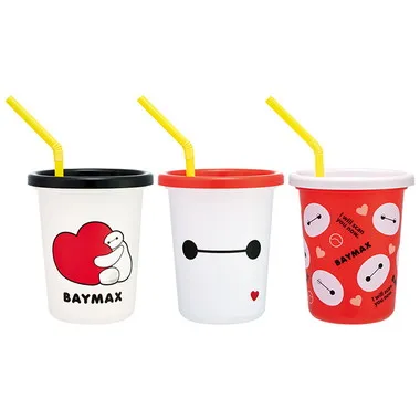 【メーカー取寄】ＳＩＨ３ＳＴ ストロー付タンブラー３個 ベイマックス