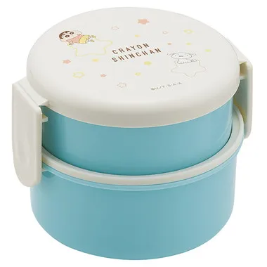 【メーカー取寄】ＯＮＷＲ１ 丸型ランチボックス２段 クレしん（パステルス