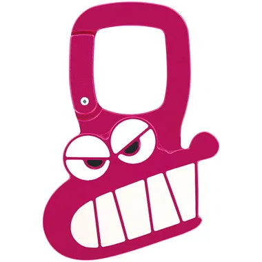 |メーカー品切れ中|【メーカー取寄】ＺＡＣ１Ｄ ダイカットアルミカラビナ ワニ山さん