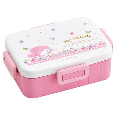 【メーカー取寄】ＹＺＦＬ７ ４点ロックランチボックス ＭＭパステル水彩花柄