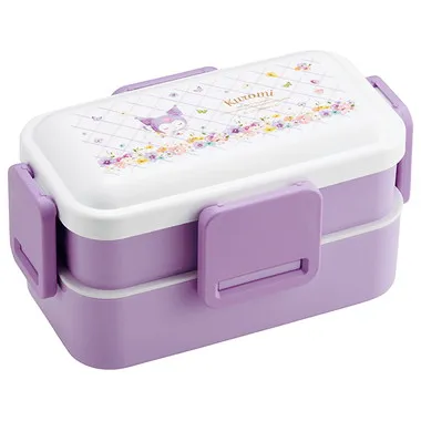 【メーカー取寄】ＰＦＬＷ４ ２段ふわっと弁当箱 ＫＵパステル水彩花柄