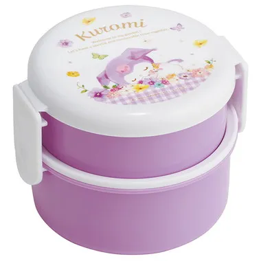 【メーカー取寄】ＯＮＷＲ１ 丸型ランチボックス２段 ＫＵパステル水彩花柄