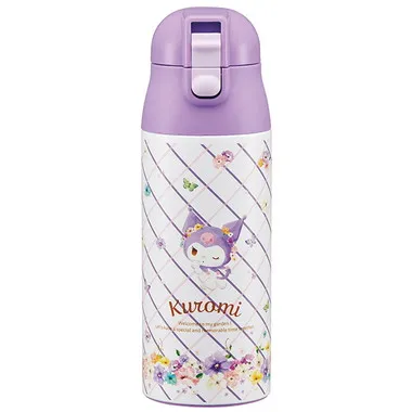 【メーカー取寄】ＳＤＰＣ４ 超軽量ワンプッシュステンマグ ＫＵパステル水彩花柄