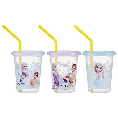 【メーカー取寄】ＳＩＨ２ＳＴ ストロー付タンブラー３個 アナ雪（２６）