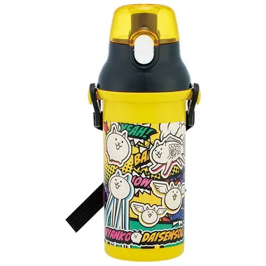 【メーカー取寄】ＰＳＢ５ＳＡＮ 直飲プラワンタッチボトル　にゃんこ大戦争２６