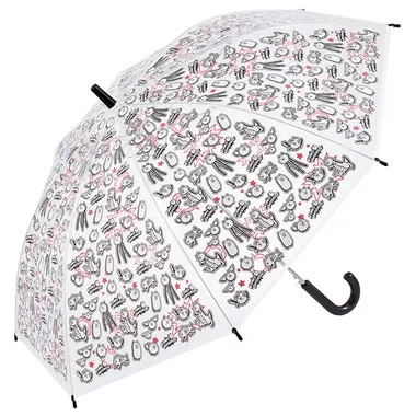 【メーカー取寄】ＵＢＶ３ ビニール傘５５㎝　にゃんこ大戦争２６