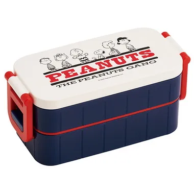 【メーカー取寄】ＹＺＷ３ タイトランチボックス２段　ピーナッツ　ＧＡＮＧ