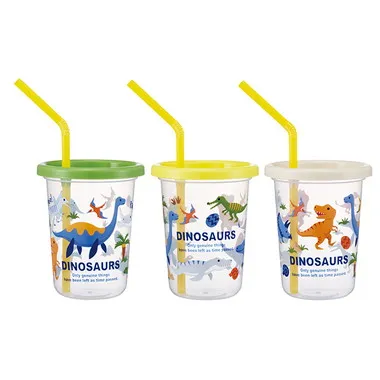 【メーカー取寄】ＳＩＨ２ＳＴ ストロー付タンブラー３個　ディノ２０２６