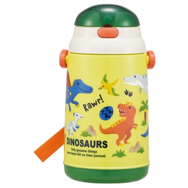 【メーカー取寄】ＳＳＨ４Ｃ シリコン製ストローホッパ水筒　ディノ２０２６