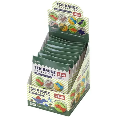 【メーカー取寄】ＺＳＣＢ５６ 刺繍缶バッジボックス　ディノサウルス