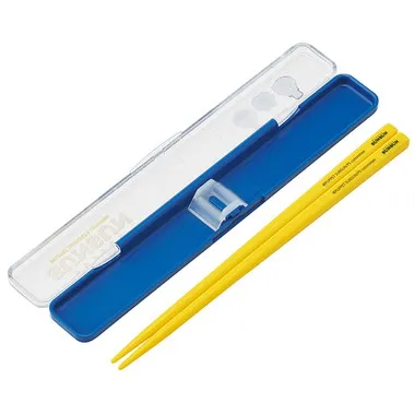 【メーカー取寄】ＡＢＣ３ 音の鳴らない箸・箸箱セット パペットスンスン