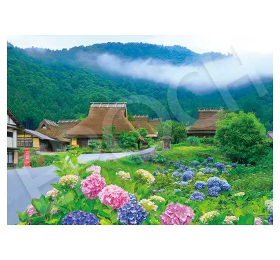 【メーカー取寄】06-305s 美山町の茅葺民家－京都