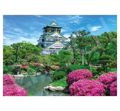 【メーカー取寄】07-467s 大阪城と日本庭園－大阪