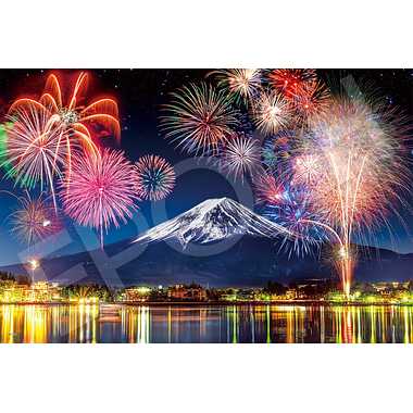 【予約】11-613s 河口湖畔 富士と花火-山梨