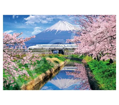 【メーカー取寄】11-621s 桜と富士山と新幹線―静岡