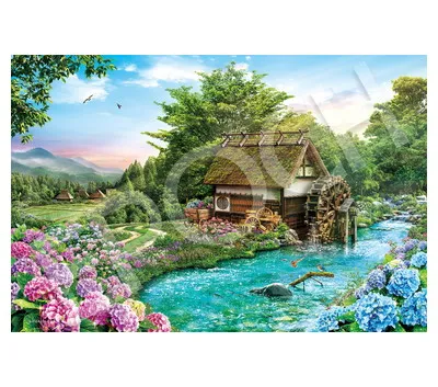 【メーカー取寄】12-622s 水車小屋の朝