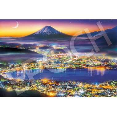 22-102ｓ 街明かりに浮かぶ富士