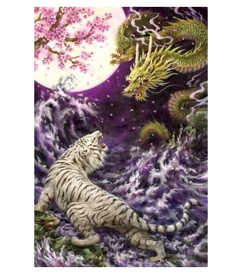 【メーカー取寄】23-087 龍虎相搏つ～月華の図～