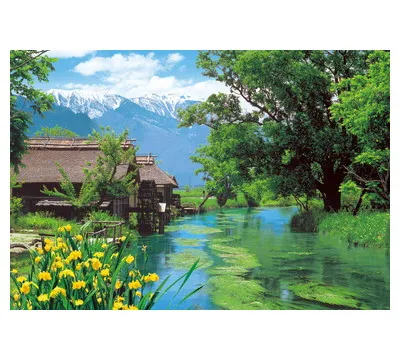 【メーカー取寄】25-143 安曇野の水車小屋-長野