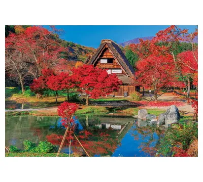【メーカー取寄】25-193ｓ 秋色に染まる白川郷-岐阜